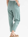 Pocketed Elastic Waist Pants