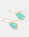 Handmade Natural Stone Teardrop Earrings