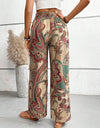 Printed Wide Leg Pants