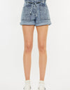 Kancan Ultra High Rise Paperbag Denim Shorts