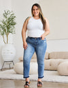 Judy Blue Full Size Release Hem Cropped Bootcut Jeans