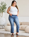 Judy Blue Full Size Release Hem Cropped Bootcut Jeans