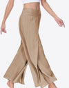 Smocked Split Wide Leg Long Pants