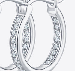 Adored Moissanite 925 Sterling Silver Earrings