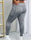 Rae Mode Full Size Heathered Wide Waistband Yoga Leggings