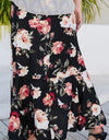 Plus Size Floral High-Rise Skirt