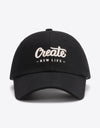 CREATE NEW LIFE Adjustable Cotton Baseball Cap