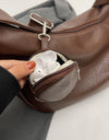 PU Leather Crossbody Bag with Small Purse