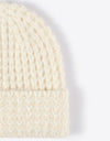 Waffle-Knit Cuff Beanie