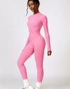 Half Zip Long Sleeve Active Jumpsuit