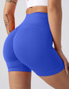 High Waist Wide Waistband Active Shorts