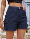 Pocketed High Waist Shorts