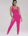 Wide Strap Sleeveless Active Jumpsuit