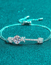 2 Carat Moissanite 925 Sterling Silver Bracelet