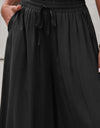 Drawstring Waist Wide Leg Pants