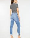 Kancan Distressed Cat's Whiskers Button Fly Jeans