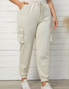 Plus Size Elastic Waist Joggers with Pockets