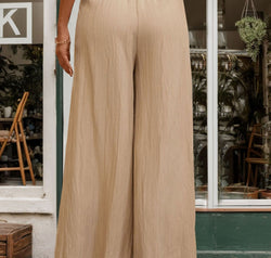 Frill Wide Leg Pants