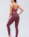 Wide Waistband Slim Fit Active Leggings