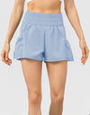 Elastic Waist Pocketed Active Shorts