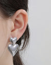 Stainless Steel Double Heart Earrings