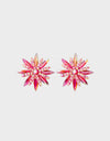 Flower Shape Rhinestone Alloy Stud Earrings