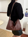 Adjustable Strap PU Leather Handbag