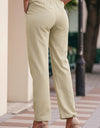 Drawstring Elastic Waist Pants with Pockets