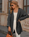 Open Front Long Sleeve Cardigan with Pockets