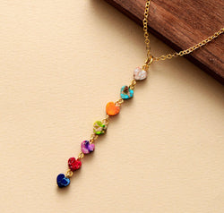 Heart Shape Natural Stone Necklace