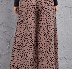 Animal Print High-Rise Culottes