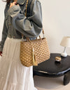 Braided Strap Paper Weave Shoulder Bag