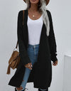 Open Front Long Sleeve Cardigan