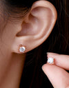 Moissanite 925 Sterling Silver Stud Earrings