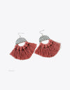 Tassel Detail Leopard Drop Earrings