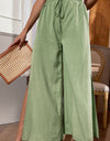 Side Slit Wide Leg Pants