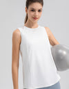 Round Neck Wide strap Active Tank