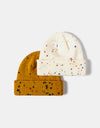 Confetti Rib-Knit Cuff Beanie