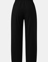 Full Size Elastic Waist Cropped Pants