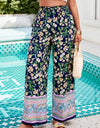 Printed High Waist Wide Leg Pants