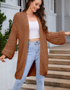 Open Front Longline Cardigan