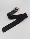 Rectangle Buckle Elastic Wide Belt