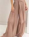 HYFVE Tie Front Ruched Tiered Pants