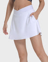 Pocketed Elastic Waist Active Skirt