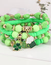 Beaded Soft Pottery Charm Bracelet