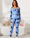 Scoop Neck Long Sleeve Active Jumpsuit