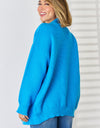 Open Front Dropped Shoulder Cardigan