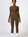 Half Zip Long Sleeve Active Jumpsuit