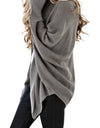 Open Front Dolman Sleeve Longline Cardigan