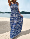 Perfee Printed Square Neck Sleeveless Maxi Dress